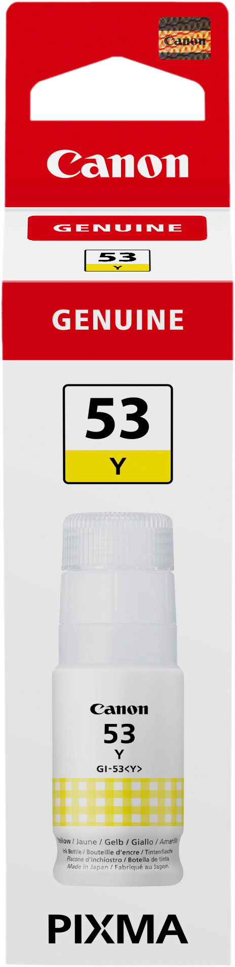 Canon GI-53 Tintenflasche Gelb verpackung