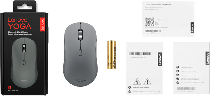 Lenovo Yoga Bluetooth Leise Maus Luna Grey zubehör