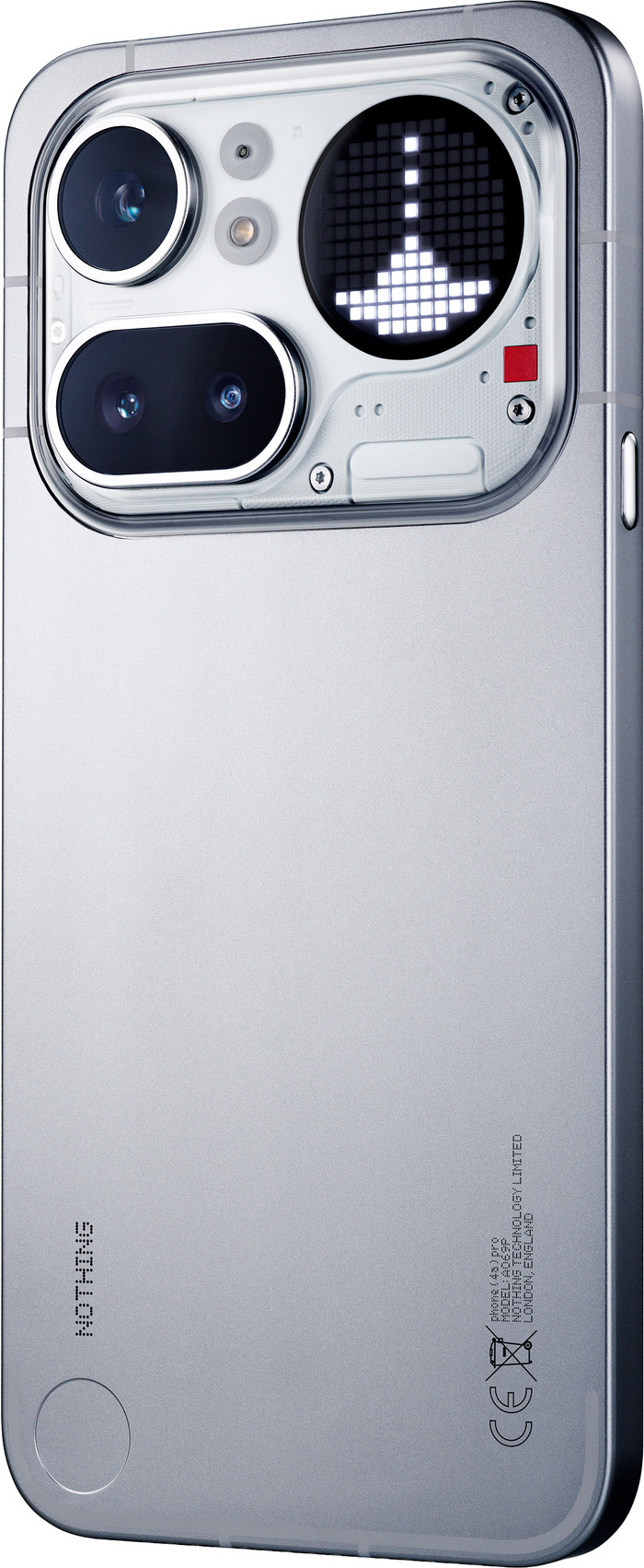 Nothing Phone (4a) Pro 256GB Silber 5G rückseite