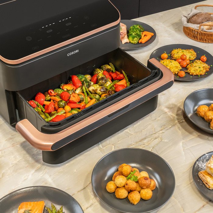 Cosori Dual Blaze Twinfry Ceramic 10 l produkt in gebrauch