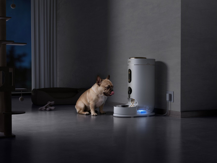 Mova Pet NutriPal 10 Ultra White product in use