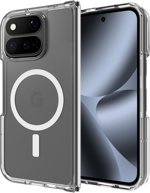 Just in Case Google Pixel 11 Pro Fold Backcover mit Magnet Transparent rechte seite