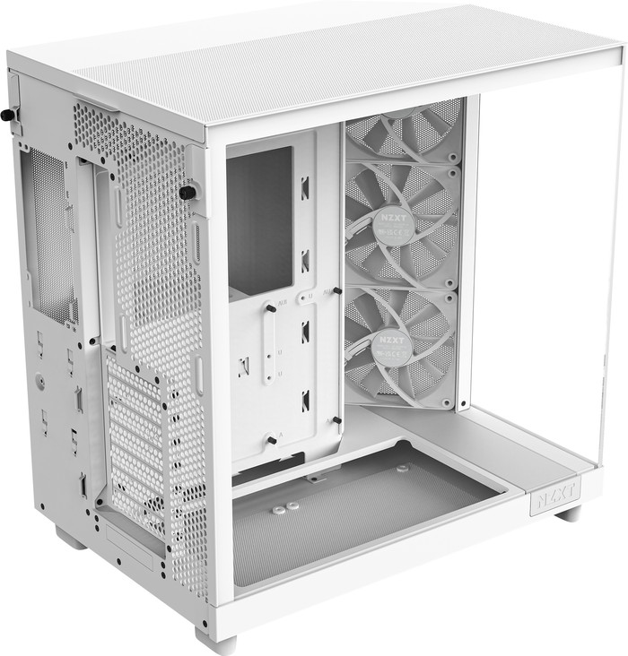NZXT H6 Flow - Weiß rückseite