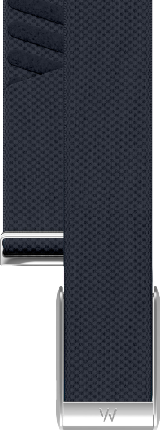 WHOOP 5.0 SuperKnit Luxe Band Dunkelblau vorne