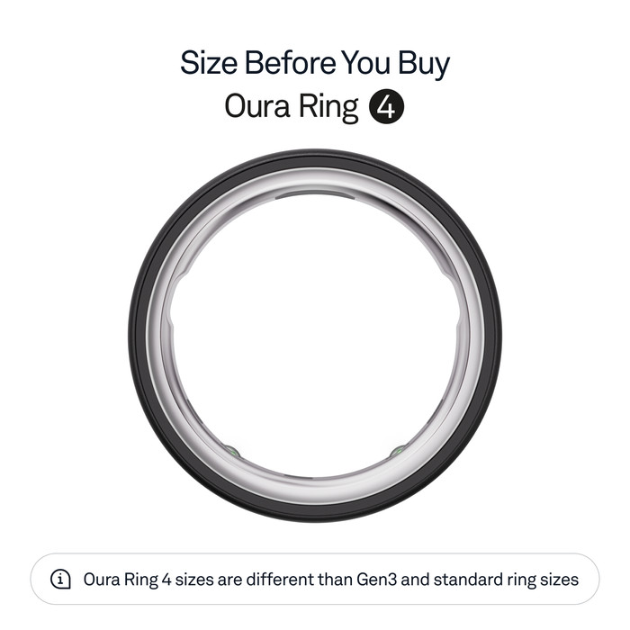 Oura Ring 4 Size 10 Gray visual supplier