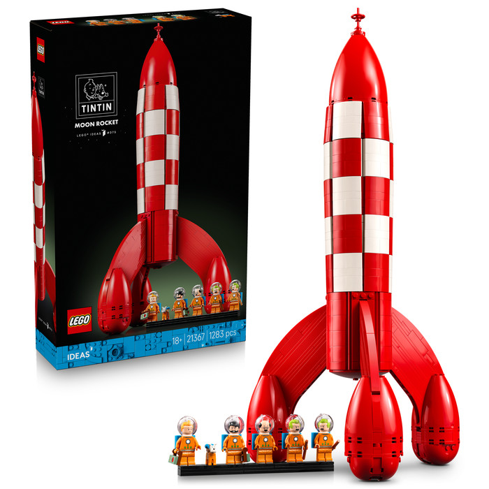 LEGO Ideas Die Mondrakete von Tintin 21367 verpackung