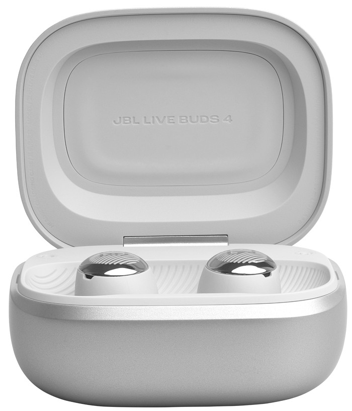 JBL Live Buds 4 Silber vorne