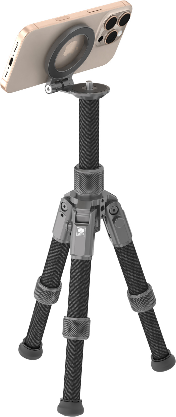 Sirui 3TM Magnetic Snap-on Smartphone Tripod produkt in gebrauch