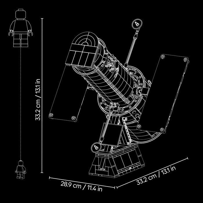 LEGO Icons Hubble-Weltraumteleskop 11382 detail