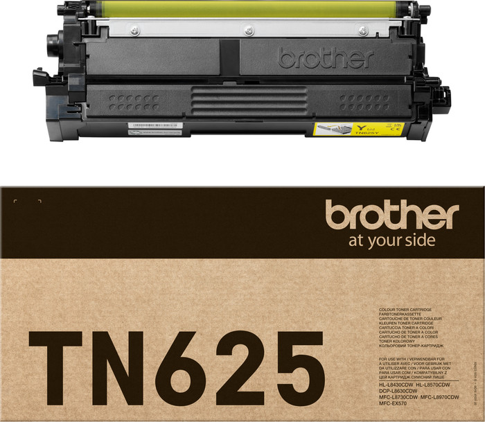 Brother TN-625 Toner Gelb verpackung
