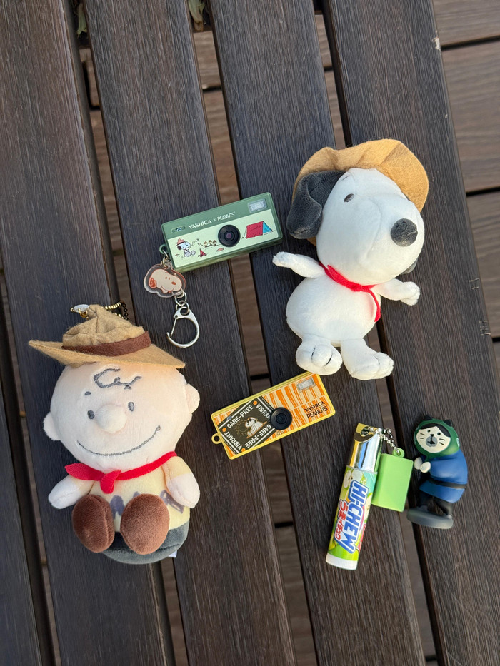 Yashica Funtastic Keychain Camera Snoopy's Summit product in use