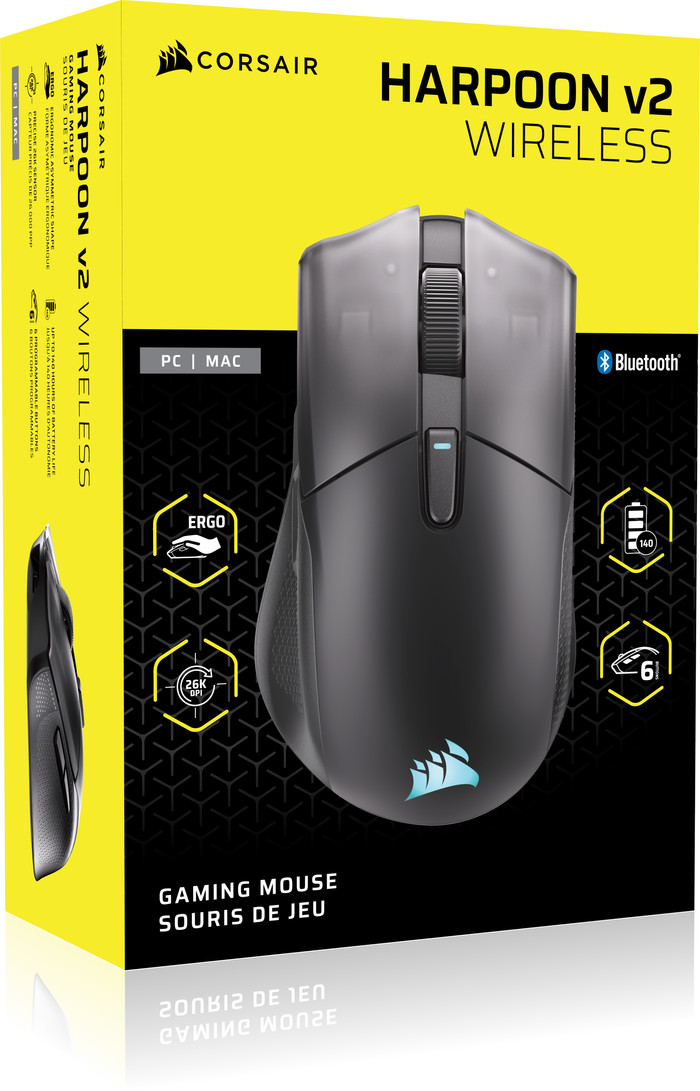 Corsair Harpoon v2 Kabellose Gaming-Maus verpackung
