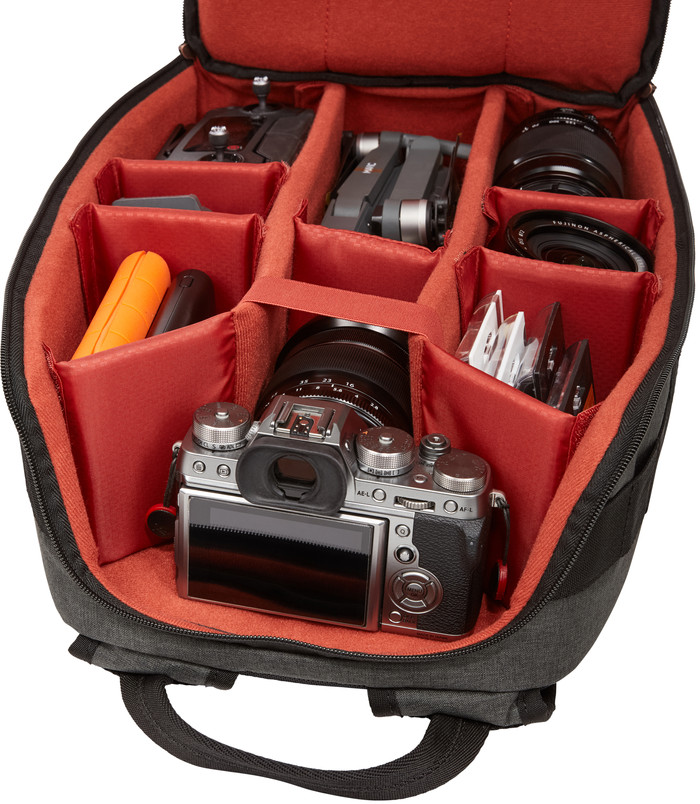 Case Logic Era Large Camera Backpack Gray inside