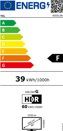 TCL 50 Zoll QLED S5L (2026) energielabel