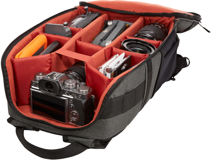 Case Logic Era Large Camera Backpack Gray inside