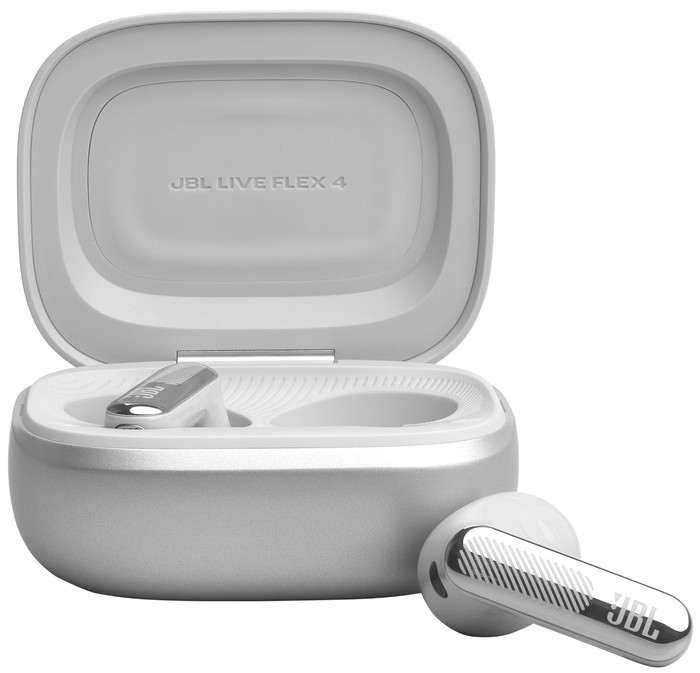JBL Live Flex 4 Silber vorne