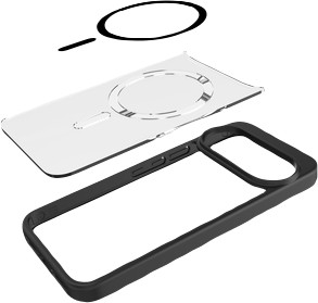 Just in Case Google Pixel 11 / 11 Pro Backcover mit Magnet Schwarz innen