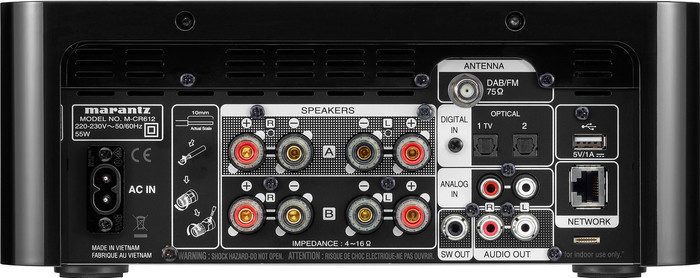 Marantz Melody X Schwarz rückseite