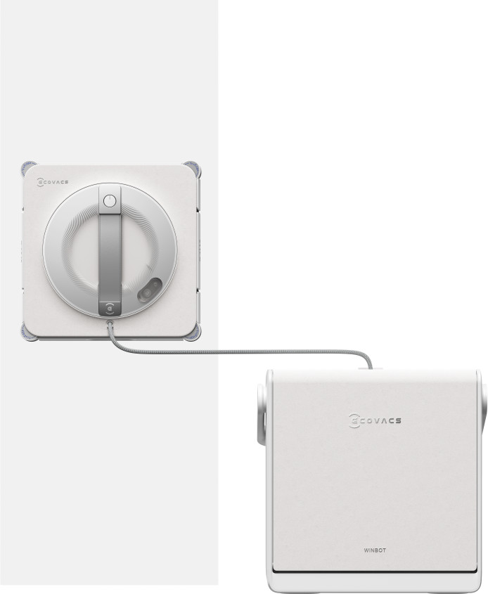 Ecovacs WINBOT W2S Pro Omni product in use