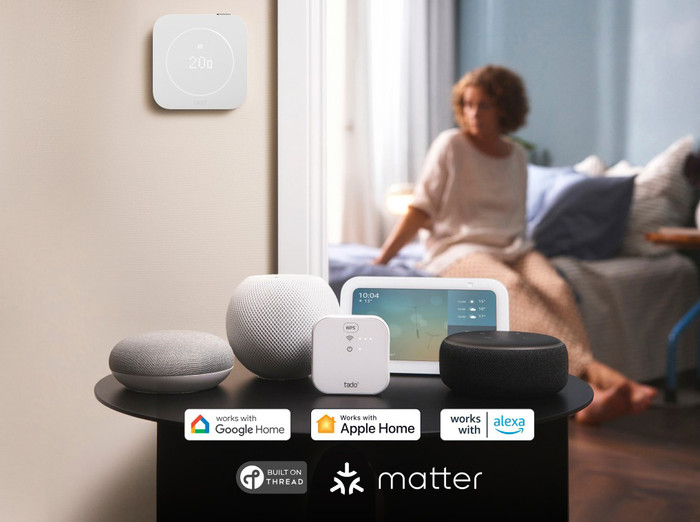 tado Kabelgebundenes Smart-Thermostat X Multiroom Starterset 2. Generation (2 Thermostatköpfe) visueller lieferant