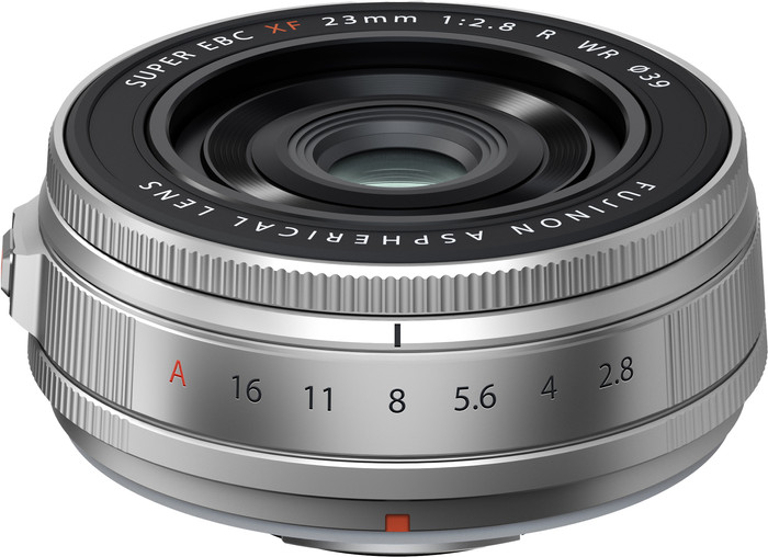 Fujifilm XF 23mm f/2.8 R WR Silber oberseite