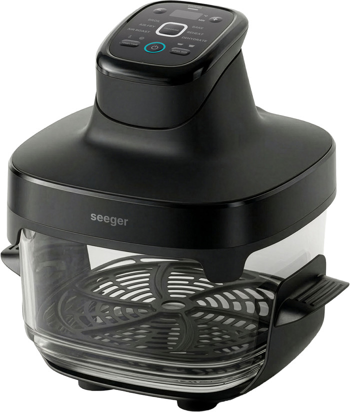 Seeger SGR1050BK Glass Airfryer Black top