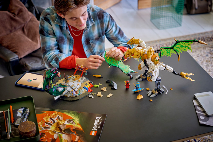 LEGO NINJAGO Ultra Dragon Battle 71872 product in use