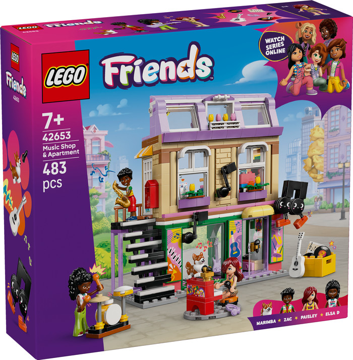 LEGO Friends Musikladen und Wohnung 42653 verpackung