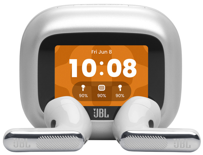 JBL Live Flex 4 Silber detail