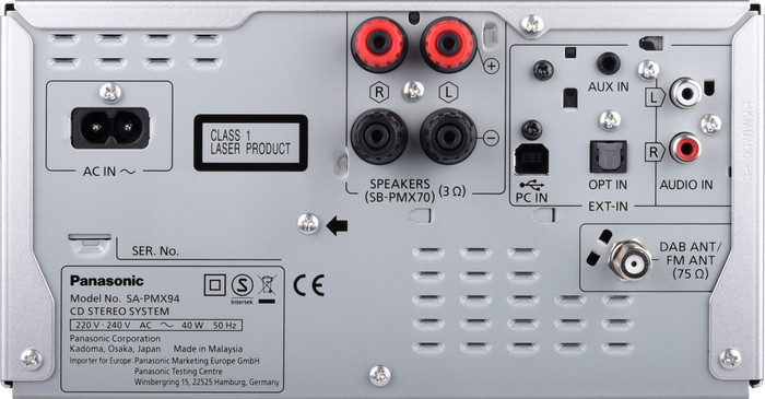 Panasonic SC-PMX94EG Black null