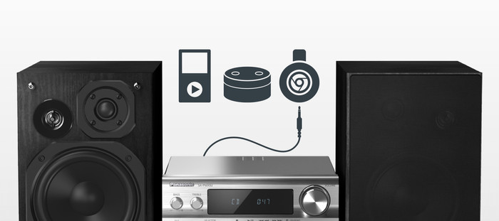 Panasonic SC-PMX94EG Silver detail