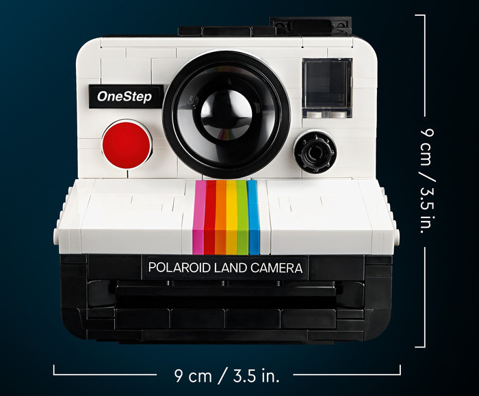 LEGO Ideas Polaroid OneStep SX-70 Sofortbildkamera 21345 detail