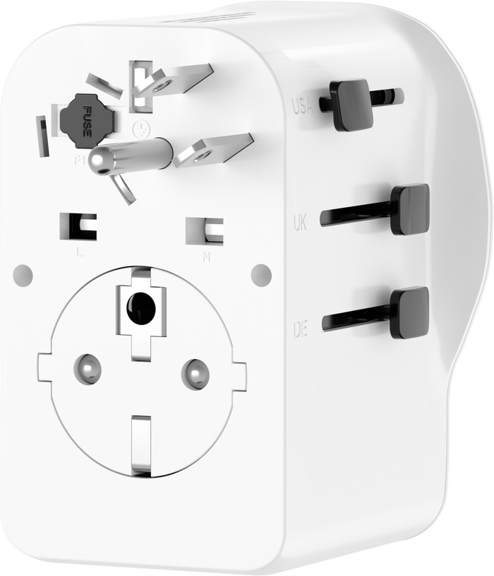 BlueBuilt Universeller Reiseadapter 65 Watt rückseite