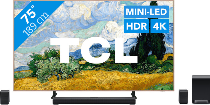 TCL QD Mini-LED 75 Zoll A400 Pro (2026) + TCL S65K Main Image