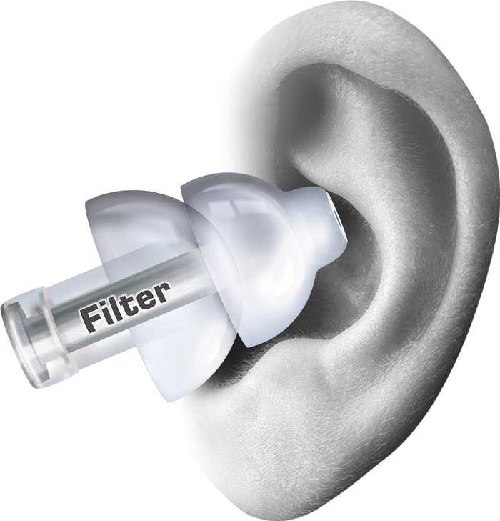 Alpine MusicSafe Pro Transparent produkt in gebrauch