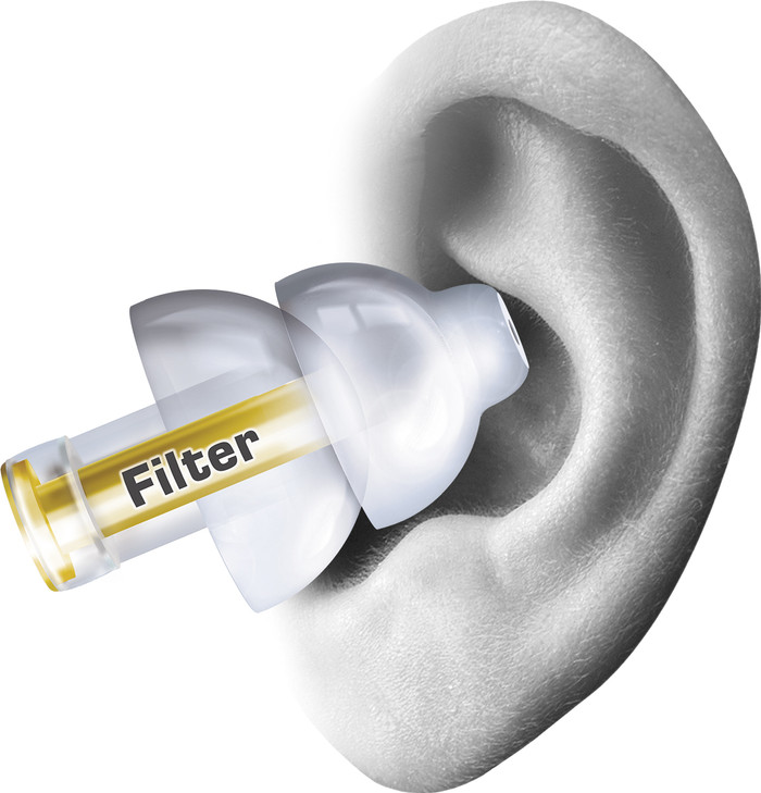 Alpine MusicSafe Pro Transparent produkt in gebrauch