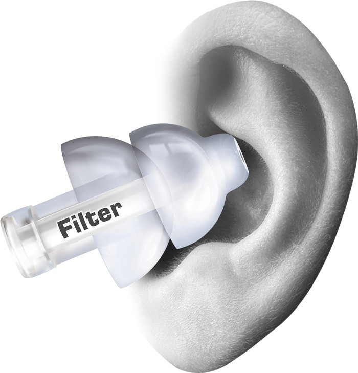 Alpine MusicSafe Pro Transparent produkt in gebrauch