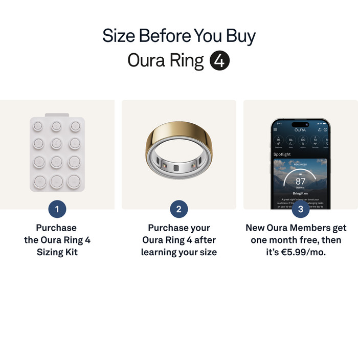 Oura Ring 4 Size 8 Gold visual supplier