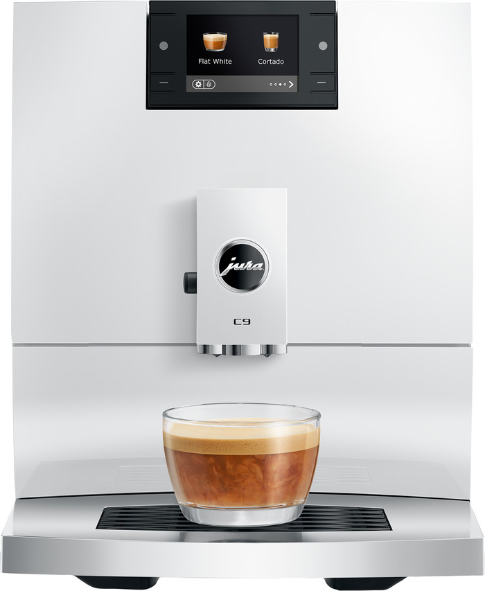 JURA C9 Piano White (EA) vorne