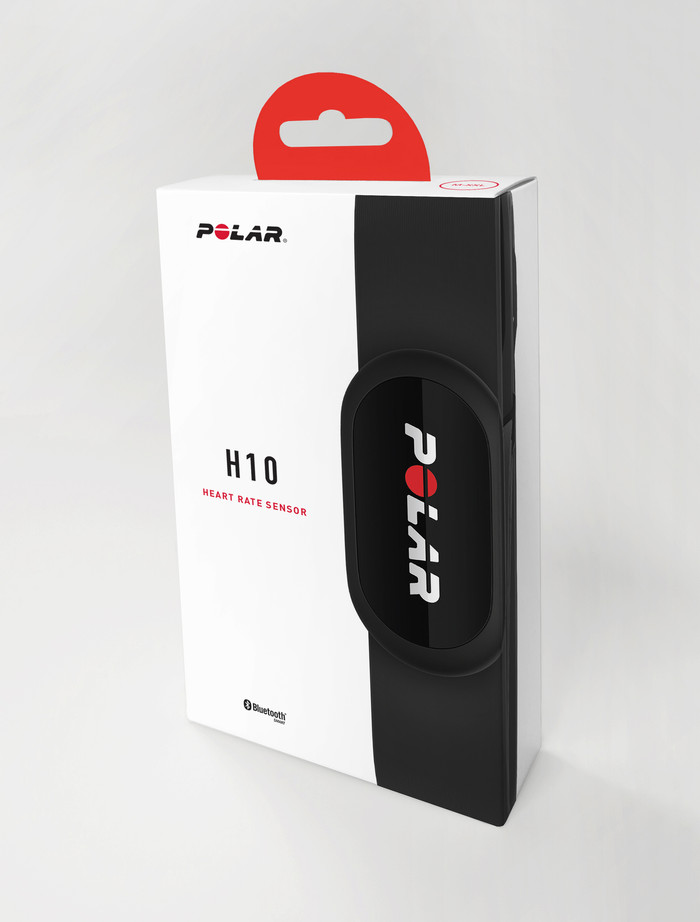 Polar H10 Herzfrequenzmesser Brustgurt Schwarz XS-S verpackung