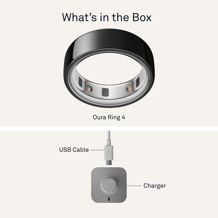 Oura Ring 4 Size 15 Black visual supplier