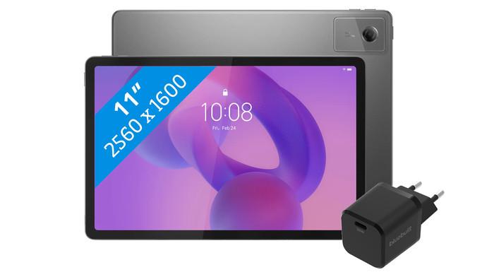 Lenovo Idea Tab 11 Zoll 256GB WLAN Grau mit Stylus + BlueBuilt Ladegerät Main Image