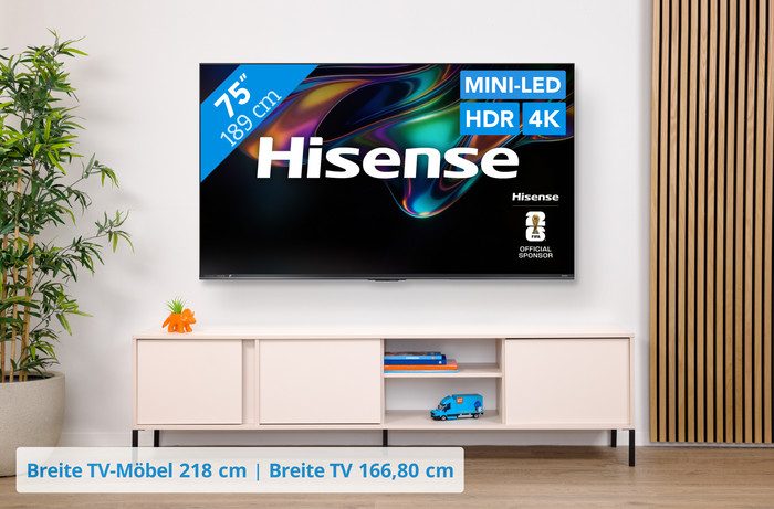 Hisense RGB Mini-LED 75 Zoll UR8S (2026) visuelles Coolblue 1