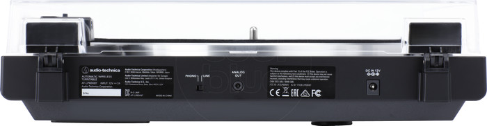 Audio-Technica AT-LP60XBTBK + Audio-Technica ATH-SP3X Schwarz rückseite