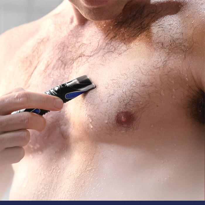 Gillette All In One produkt in gebrauch