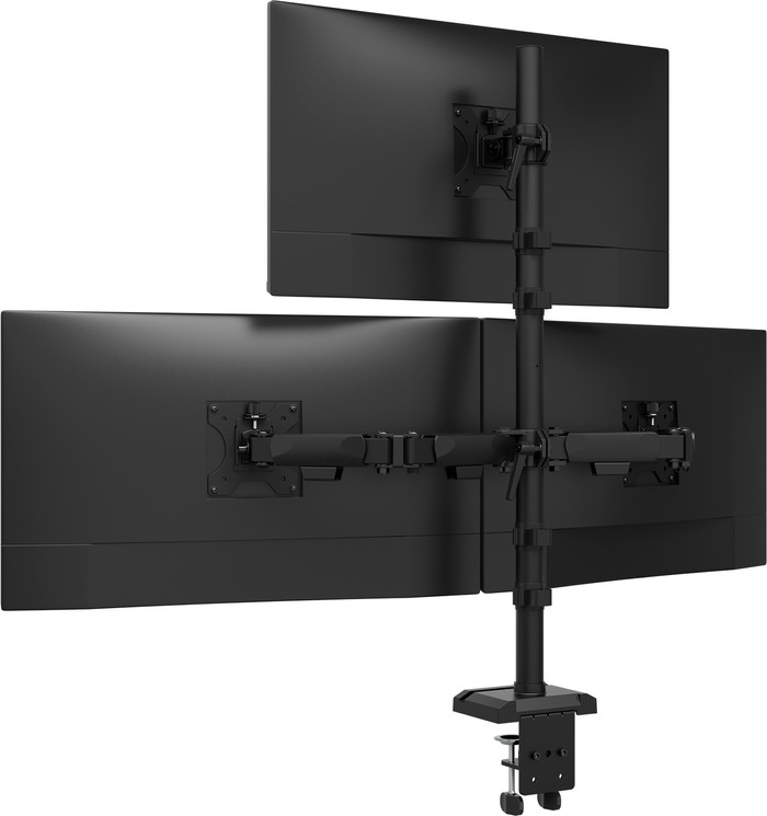 Neomounts NERO DS60-600BL2-1 Monitorhalterung Schwarz rückseite