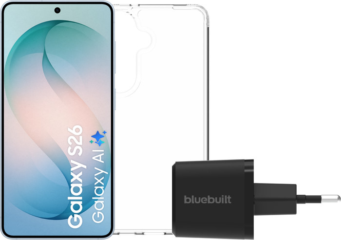 Samsung Galaxy S26 256GB Light Blue 5G + Basic Accessory Pack Main Image