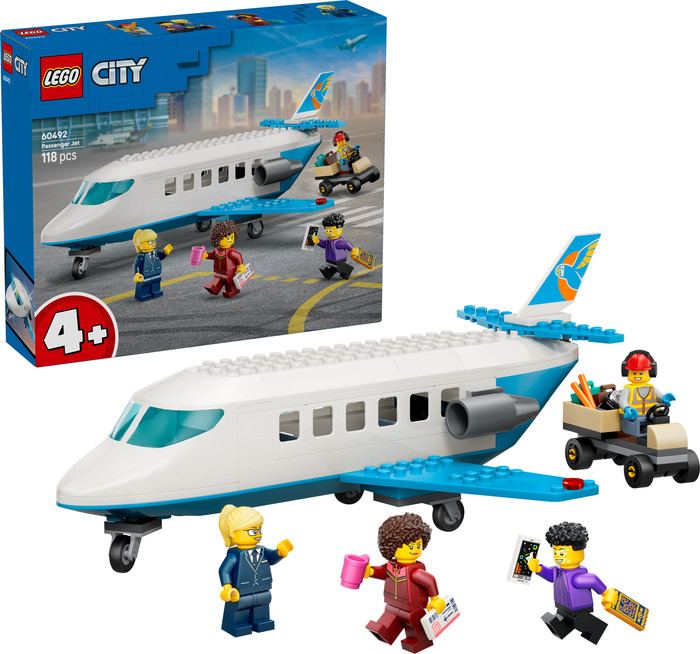 LEGO City Passagierjet 60492 rechte seite