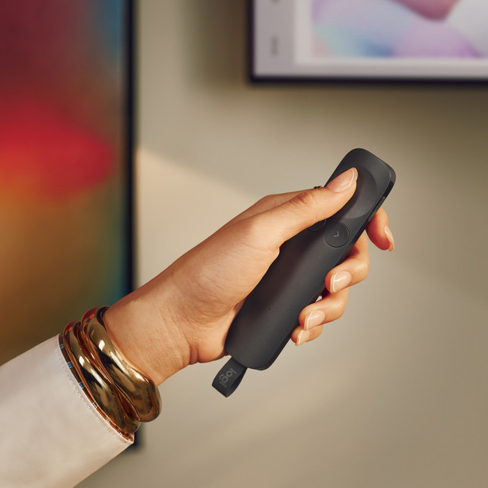 Logitech Spotlight 2 Kabelloser Presenter Schwarz produkt in gebrauch