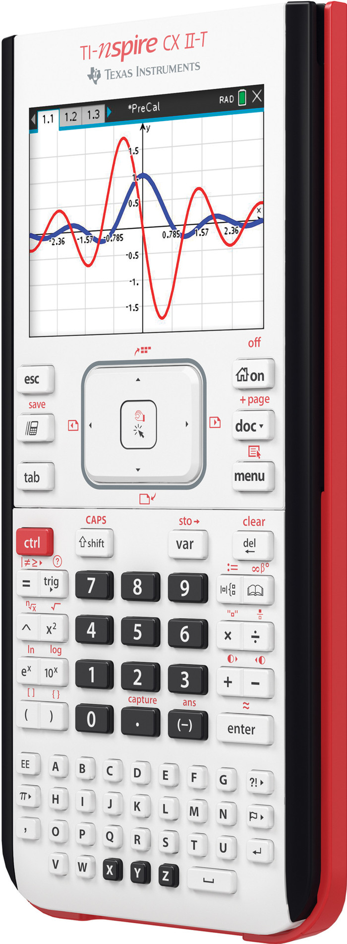 Texas Instruments TI-Nspire CX II-T linke seite